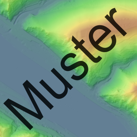Präsentationsgrafik Digitales Geländemodell Gitterweite 5m DGM5 (Ausschnitt)