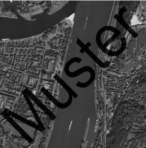 Historisches Orthofoto 1996: Georeferenziertes Luftbild mit Siedlungen, Straßen und Landschaft