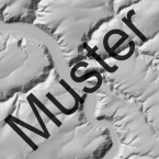 Präsentationsgrafik Digitales Geländemodell Gitterweite 25m DGM25 (Ausschnitt)