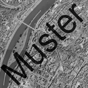 Historisches Orthofoto 1995: Georeferenziertes Luftbild mit Siedlungen, Straßen und Landschaft