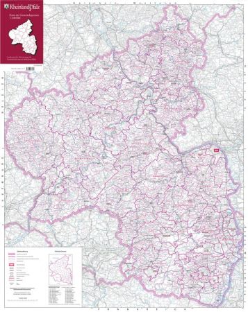 Karte der Gemeindegrenzen 1:200 000 (Kartenblatt)